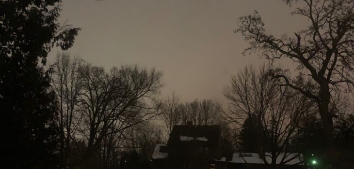 A light colored nighttime sky looks like "white nights."